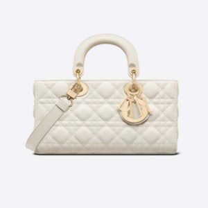 Dior Women Lady D-Joy Bag Latte Cannage Lambskin