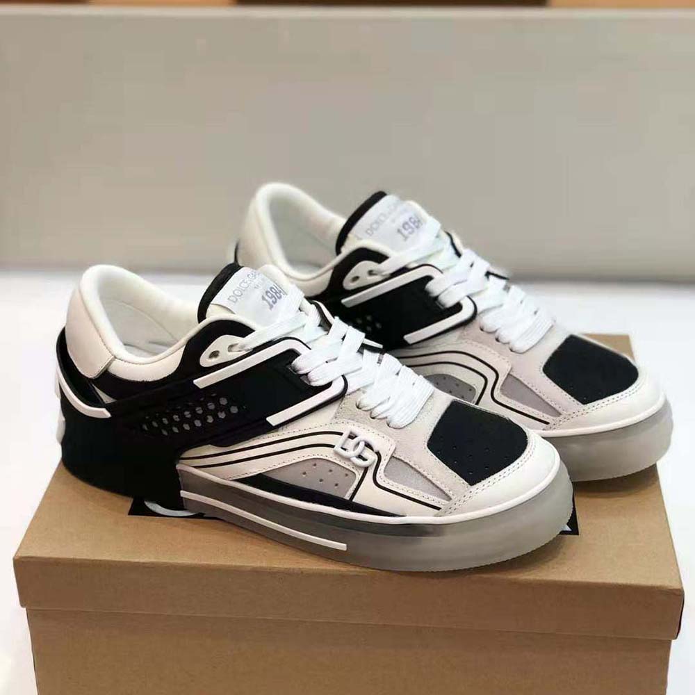 Dolce Gabbana D&G Men Calfskin Custom 2.Zero Sneakers-Black 4 Dolce Gabbana D&G Men Calfskin Custom 2.Zero Sneakers-Black - Image 4