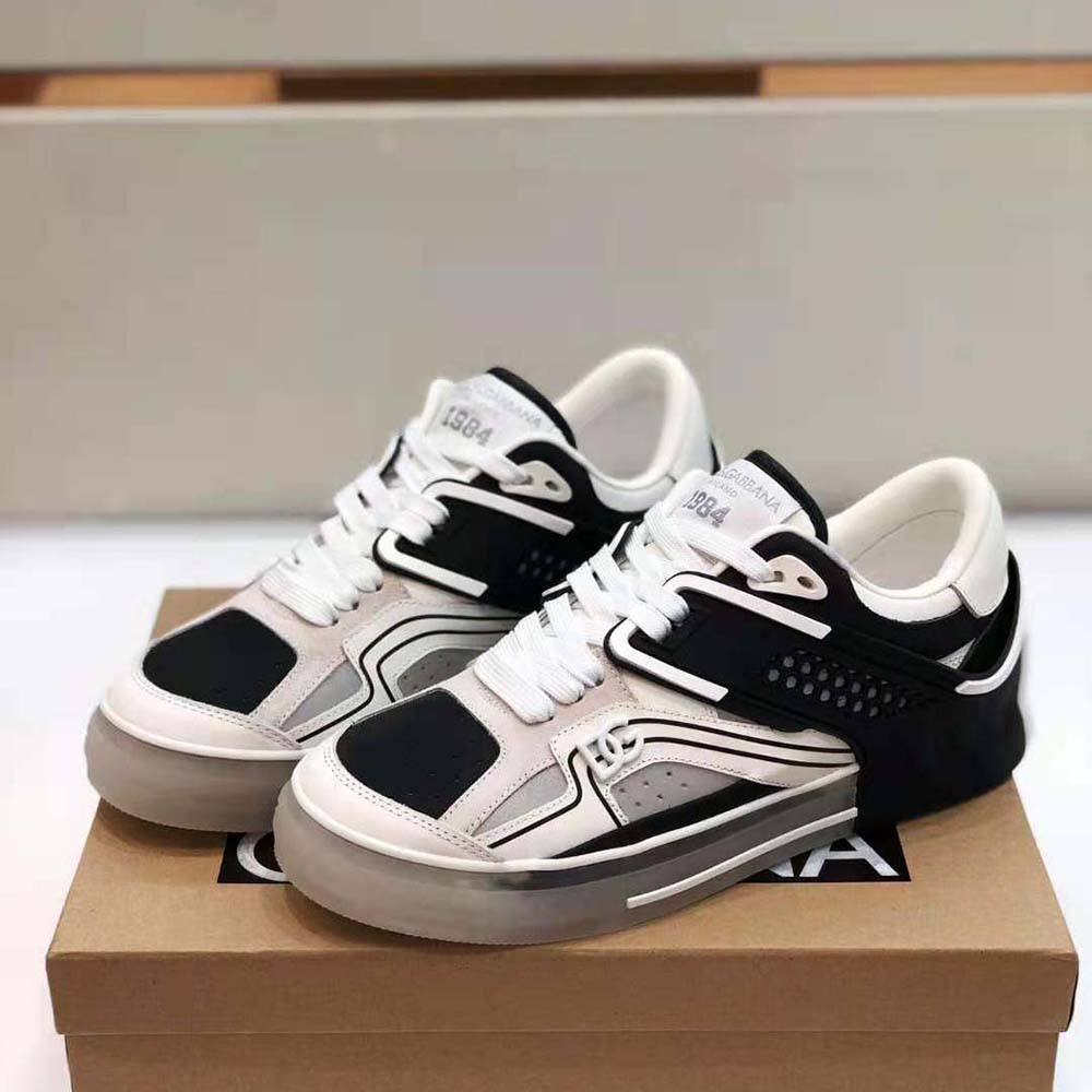 Dolce Gabbana D&G Men Calfskin Custom 2.Zero Sneakers-Black 5 Dolce Gabbana D&G Men Calfskin Custom 2.Zero Sneakers-Black - Image 5