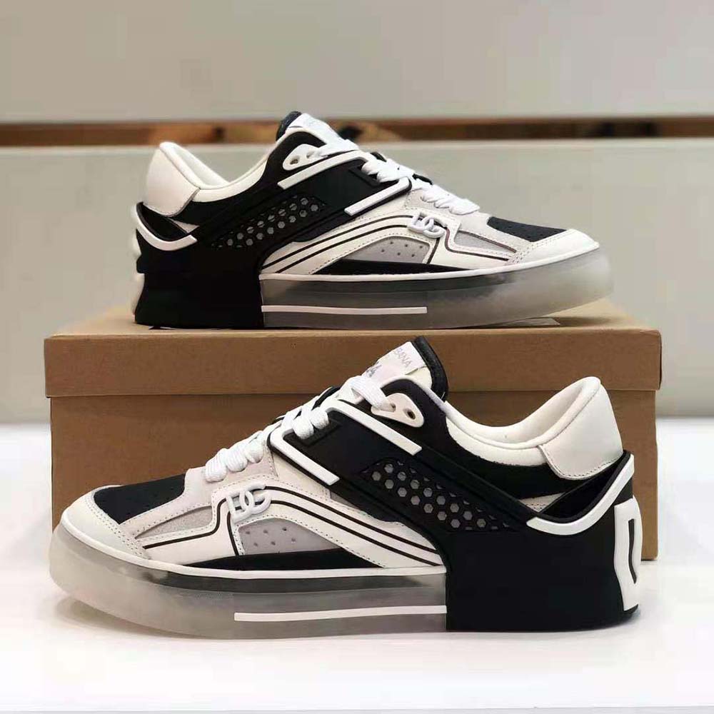 Dolce Gabbana D&G Men Calfskin Custom 2.Zero Sneakers-Black 6 Dolce Gabbana D&G Men Calfskin Custom 2.Zero Sneakers-Black - Image 6
