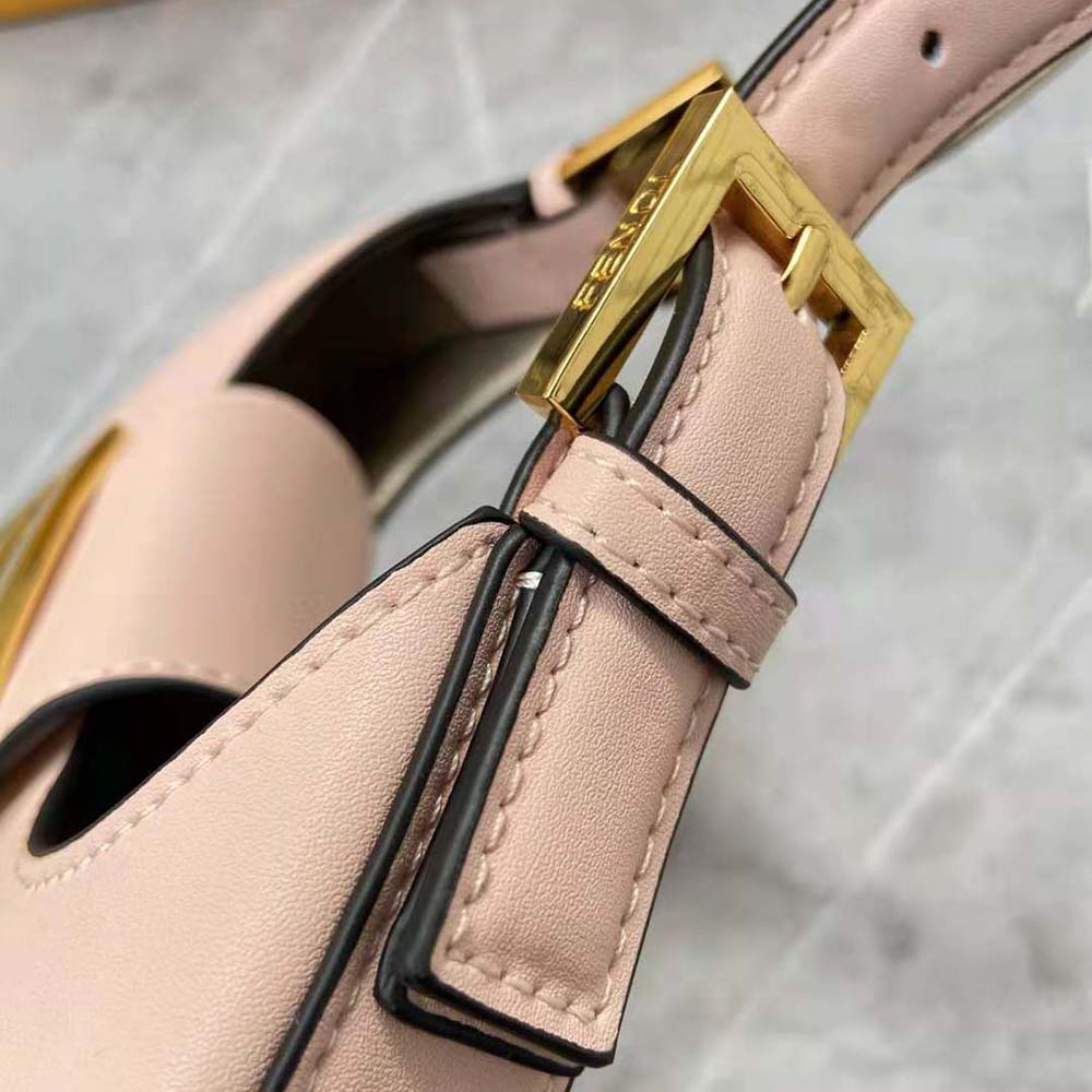 Fendi Women Cookie Pale Pink Leather Mini Bag 7 Fendi Women Cookie Pale Pink Leather Mini Bag - Image 7
