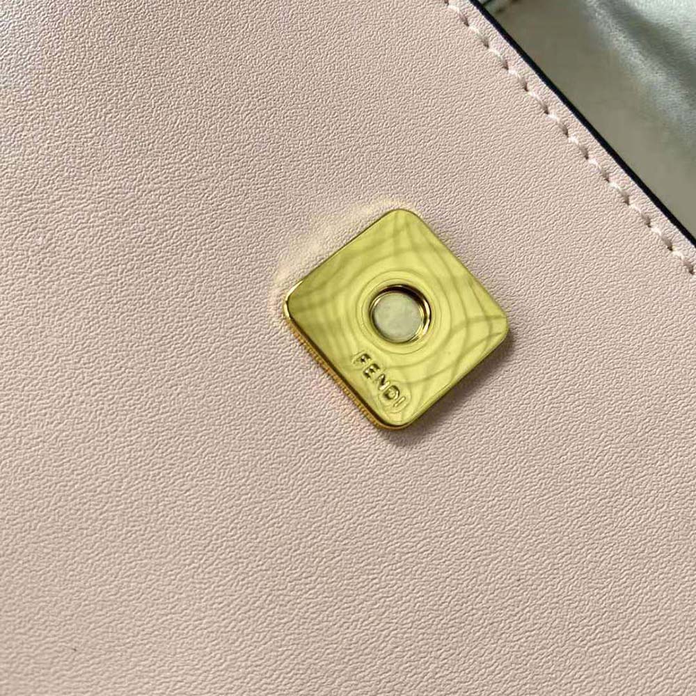 Fendi Women Cookie Pale Pink Leather Mini Bag 8 Fendi Women Cookie Pale Pink Leather Mini Bag - Image 8