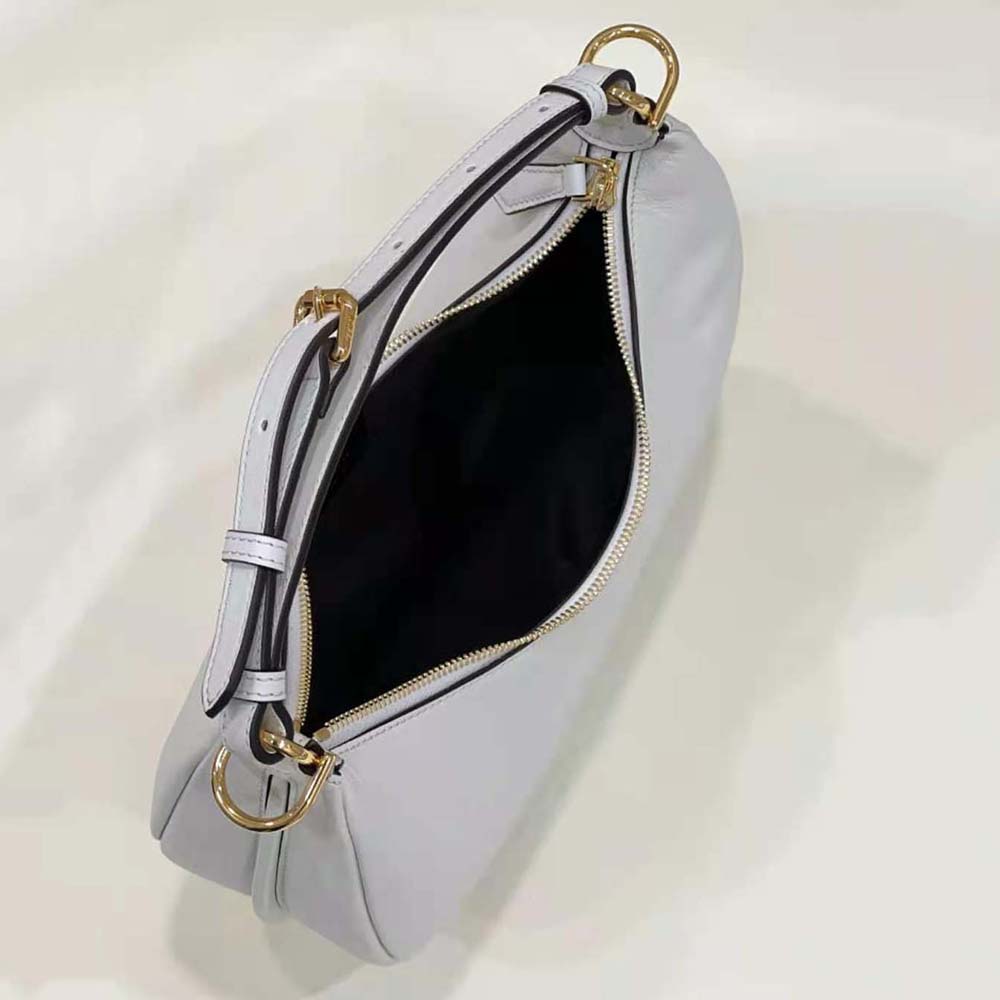 Fendi Women Fendigraphy Small White Leather Bag 6 Fendi Women Fendigraphy Small White Leather Bag - Image 6