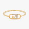 Fendi Women O Lock Bracelet Gold-Colored Bracelet