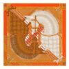 Hermes Women Masan and Masan Scarf 90 with Hand-Rolled Edges-Orange 8 Hermes Women Masan and Masan Scarf 90 with Hand-Rolled Edges-Orange