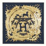 Hermes Women Peinture Fraiche Scarf 45 in Silk Twill with Hand-Rolled Edges