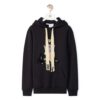 Loewe Women Bo Mouse Embroidered Hoodie in Cotton-Black