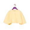 Loewe Women Cropped Anagram T-shirt in Cotton-Yellow
