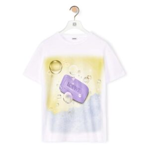 Loewe Women Soap T-shirt in Cotton-White
