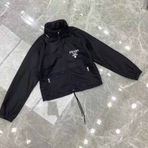 Prada Women Light Re-Nylon Rain Jacket 