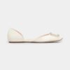 Roger Vivier Women Trompette Dorsay Metal Buckle Ballerinas in Patent Leather-Black