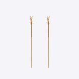 Saint Laurent YSL Women Opyum YSL Threader Earrings in Metal-Gold