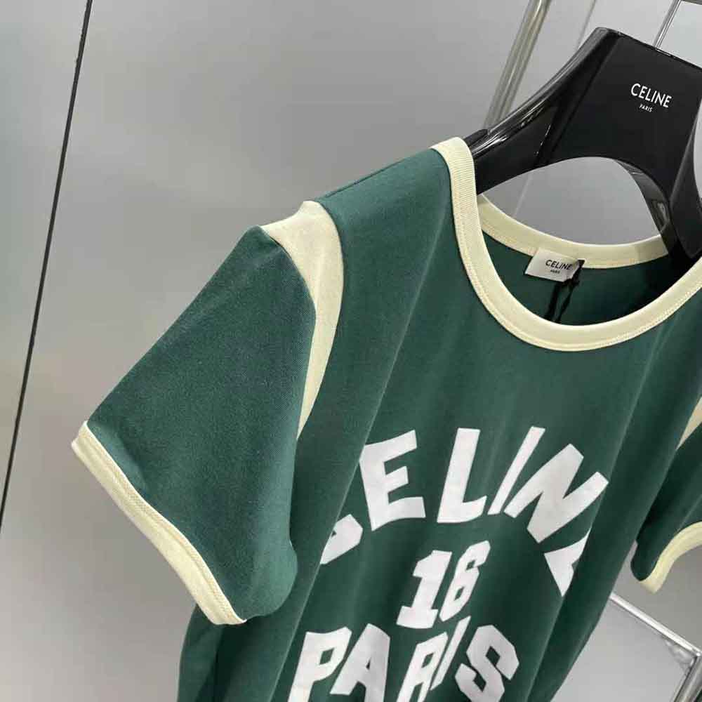 Celine 16 Boxy T-shirt in cotton jersey