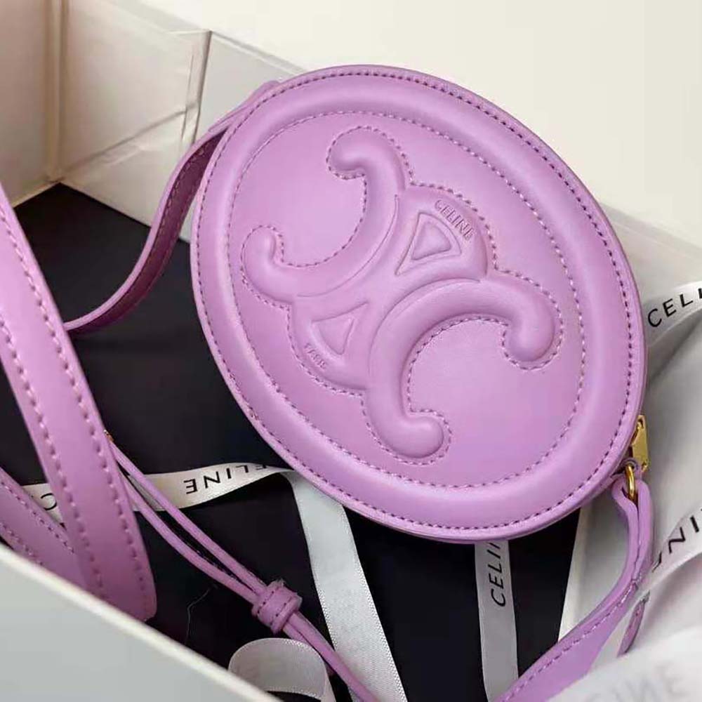 CELINE S-GM-4166 Bicolor Clutch bag Leather White/Purple