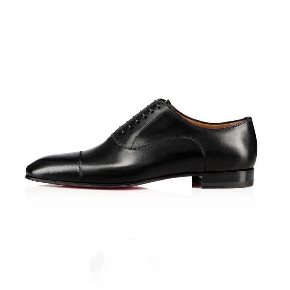 Christian Louboutin Men Greggo in Calf Leather-Black