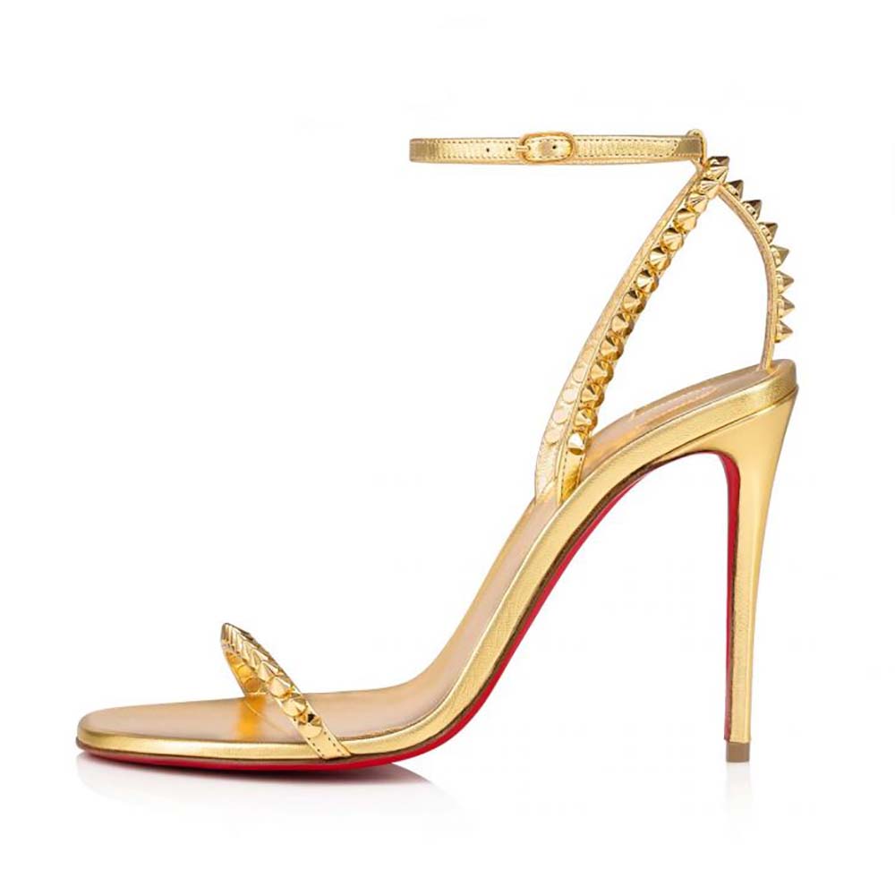 Christian louboutin hotsell gold shoes