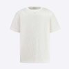 Dior Oblique Relaxed-fit T-Shirt Off-White Terry Cotton Jacquard - Size XL - Men