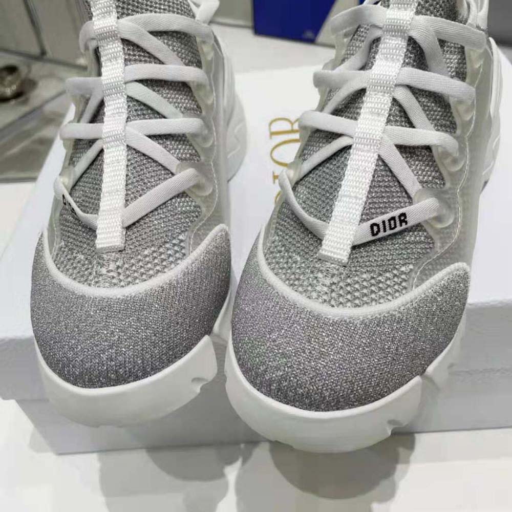 Dior D-Connect Gold-Tone Laminated Mesh High Top Sneakers - Sneak in Peace