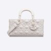 Dior Women Lady D-Joy Bag Latte Cannage Calfskin with Diamond Motif