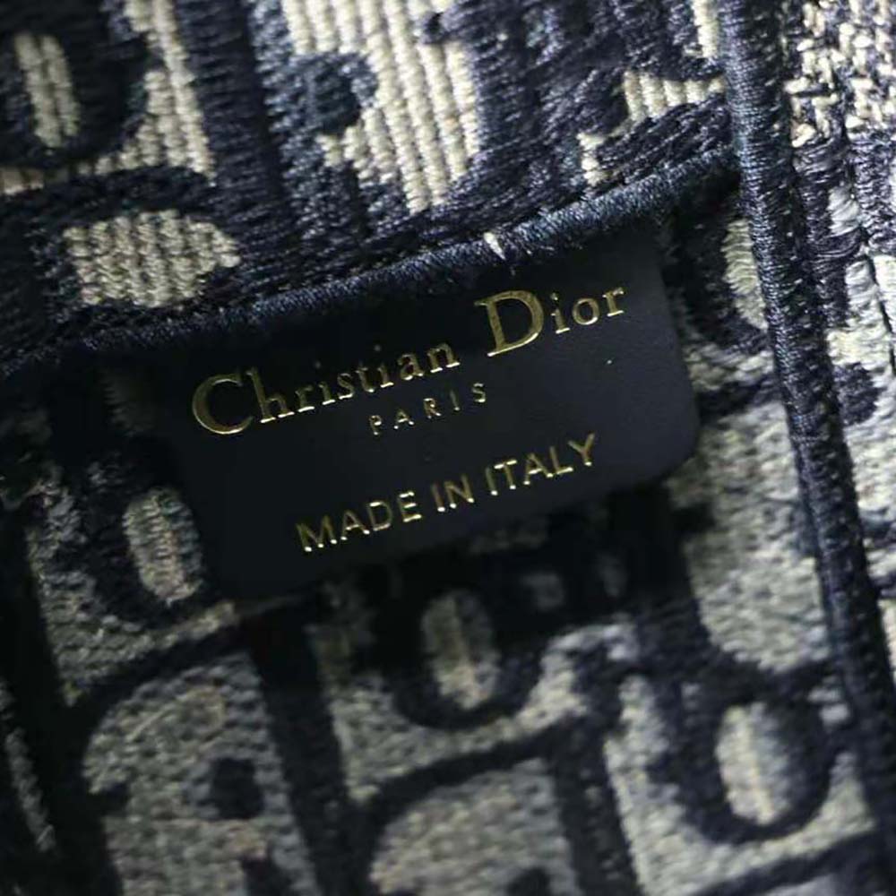 Dior Women Small Diorcamp Bag Blue Dior Oblique Embroidery 10 Dior Women Small Diorcamp Bag Blue Dior Oblique Embroidery - Image 10
