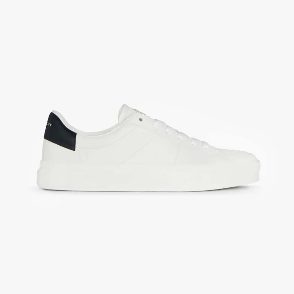 Givenchy Men Sneakers City Sport in GIVENCHY Print Leather-White