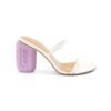 Loewe Women Soap Sandal in Goatskin 9cm Heel Height-White
