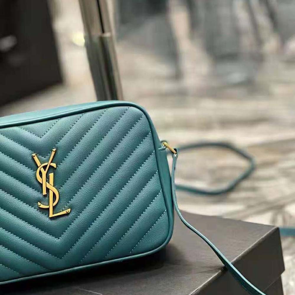 Ysl lou discount camera bag green