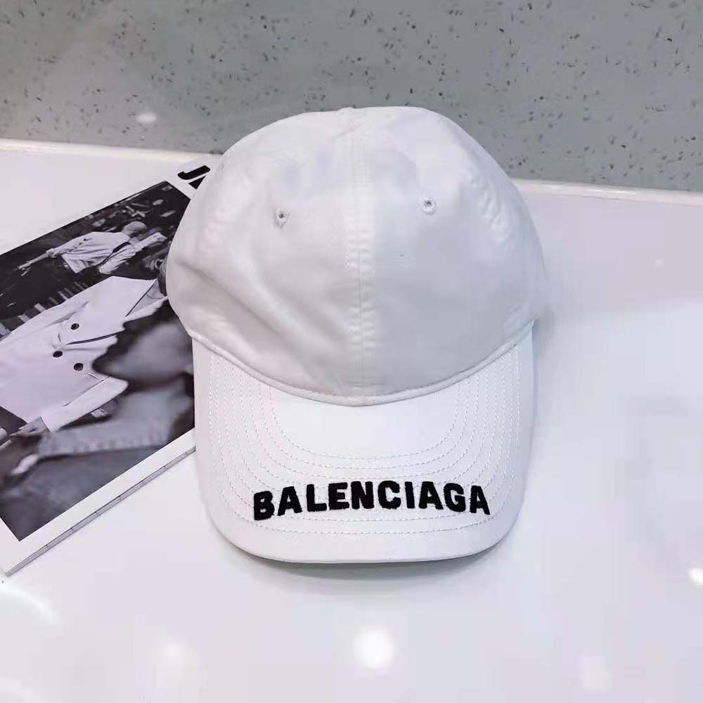 Balenciaga Women Logo Visor Cap in 