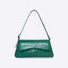 Balenciaga Women XX Small Flap Bag Crocodile Embossed in Green