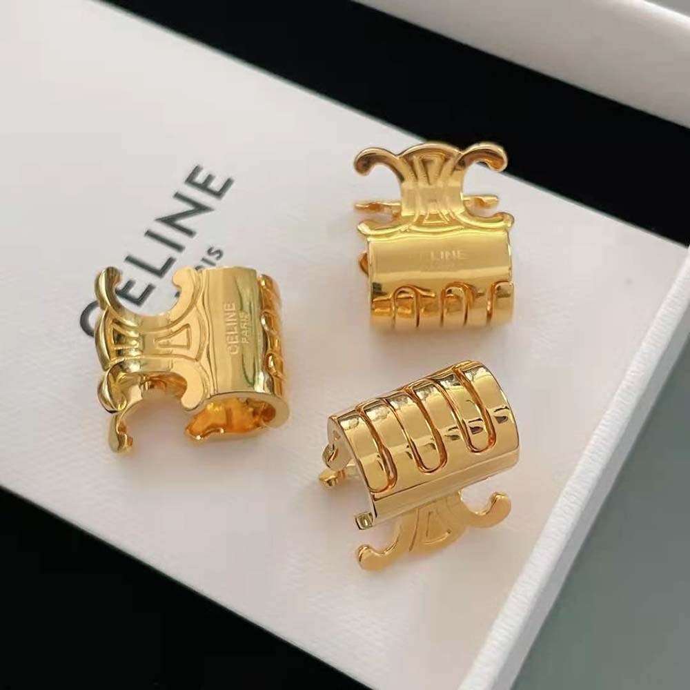 CELINE HAIR ACCESSORIES // SMALL AND LARGE TRIOMPHE CLAW CLIPS 
