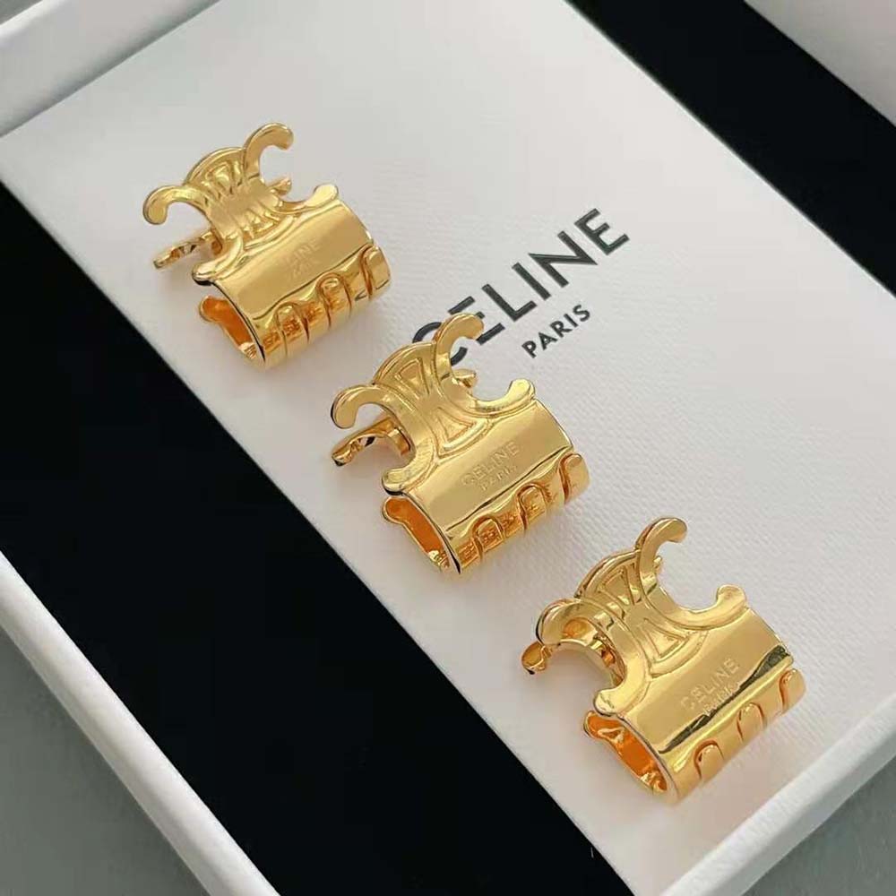 Celine - Set of 3 Mini Triomphe Claws Gold for Women - 24S