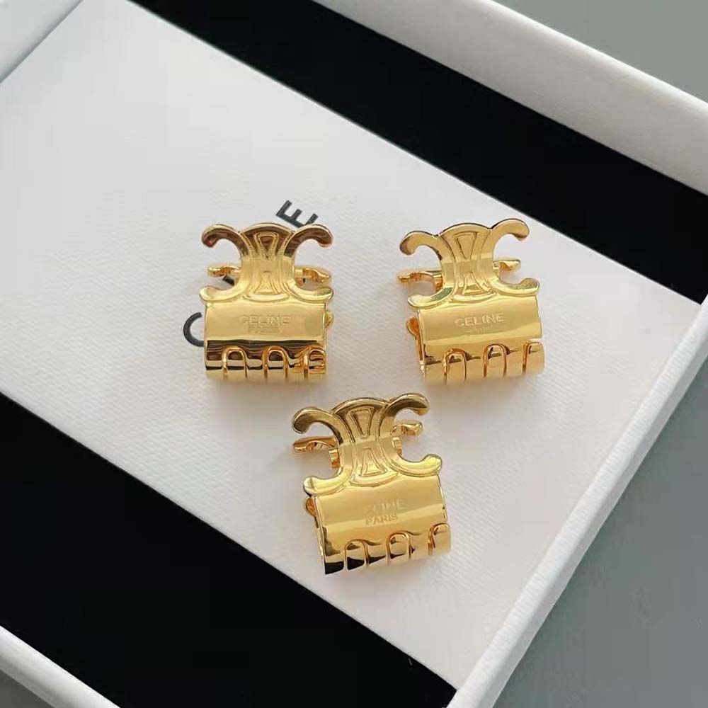 Celine - Set of 3 Mini Triomphe Claws Gold for Women - 24S