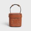 Celine Women Small Box Cuir Triomphe in Smooth Calfskin-Brown