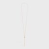Celine Women Triomphe Sliding Necklace in Brass with Gold Finish