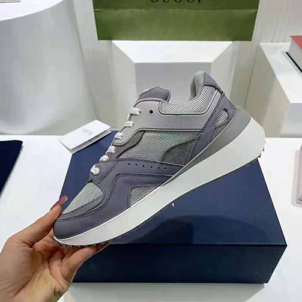 Dior Men B29 Sneaker Gray Technical Mesh Suede and Smooth Calfskin 10 Dior Men B29 Sneaker Gray Technical Mesh Suede and Smooth Calfskin - Image 10