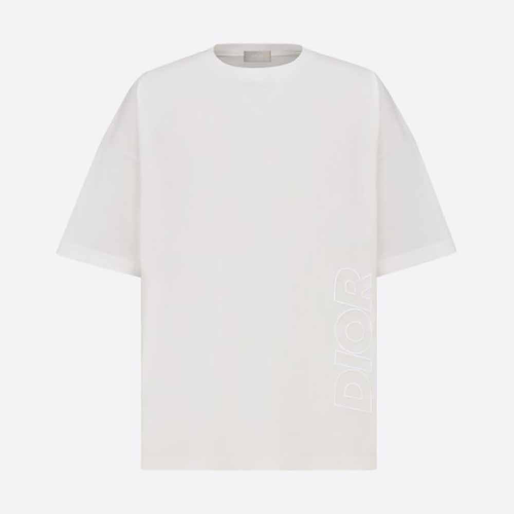 Dior Men Dior and Parley Oversized T-shirt White Parley Ocean Plastic ...