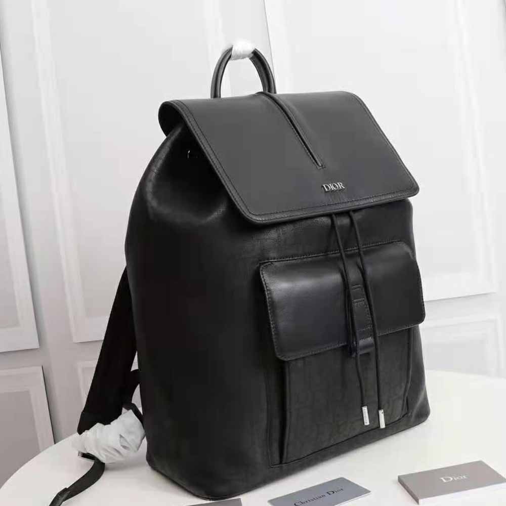 Backpacks  Dior Mens Motion Backpack Black Dior Oblique Mirage