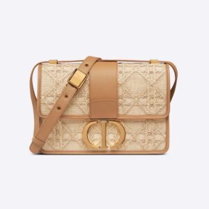 Dior - 30 Montaigne Bag Natural Cannage Raffia - Women