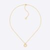 Dior Women Clair D Lune Necklace Gold-Finish Metal and Silver-Tone Crystals