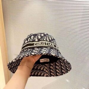 DIOR D-OBLIQUE SMALL BRIM BUCKET HAT