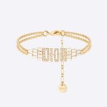 Dior Women Dio(r)evolution Bracelet Gold-Finish Metal and White Crystals