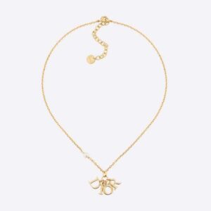 Dior Women Dio(r)evolution Necklace Gold-Finish Metal with a White Resin Pearl