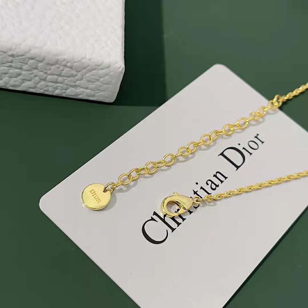 Necklaces  Dior Womens Dio(R)Evolution Necklace Gold-Finish Metal With A  White Resin Pearl ~ Antoniaweir