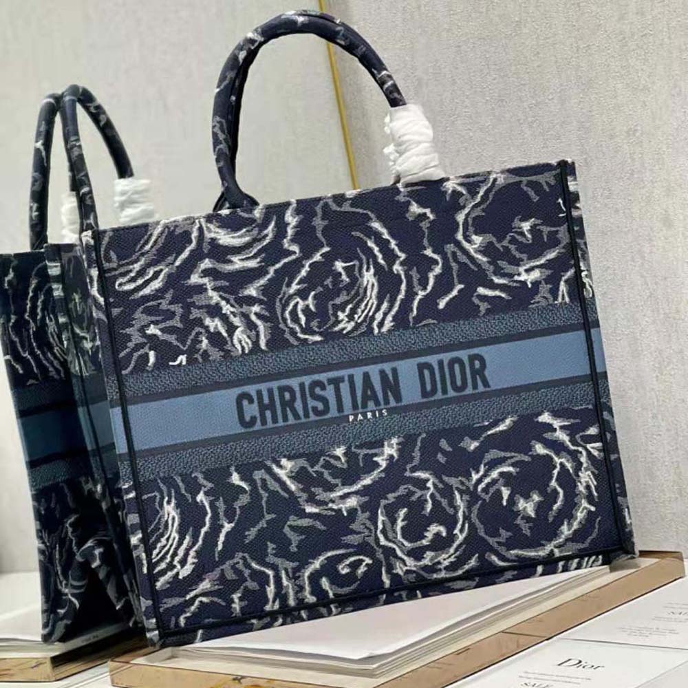 LargeBook Tote Blue  Womens Dior Tote Bags ⋆ Rincondelamujer