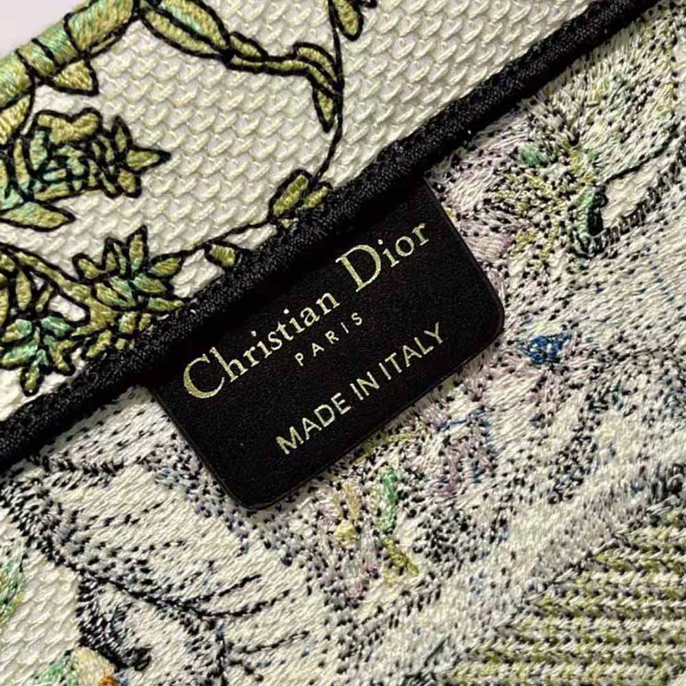 Dior - Medium Dior Book Tote Latte Multicolor D-constellation Embroidery (36 x 27.5 x 16.5 cm) - Women