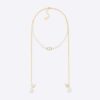 Dior Women Petit CD Necklace for Headphones Gold-Finish Metal