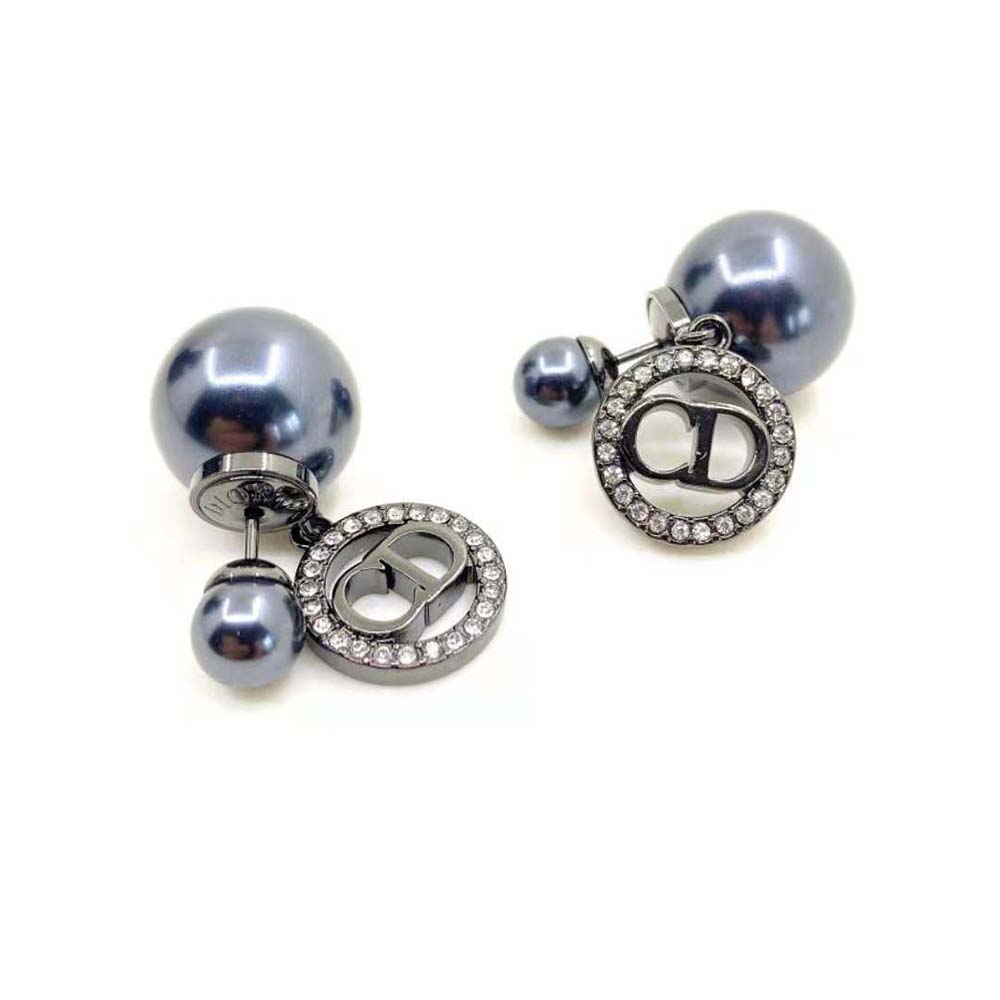 Christian Dior Mise En Dior Tribal Crystal Clover and Faux Pearl Earrings  at 1stDibs | dior clover earrings, dior tribales earrings butterfly, dior  tribales butterfly earrings