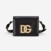 Dolce Gabbana D&G Women Calfskin Crossbody 3.5 Bag-Black