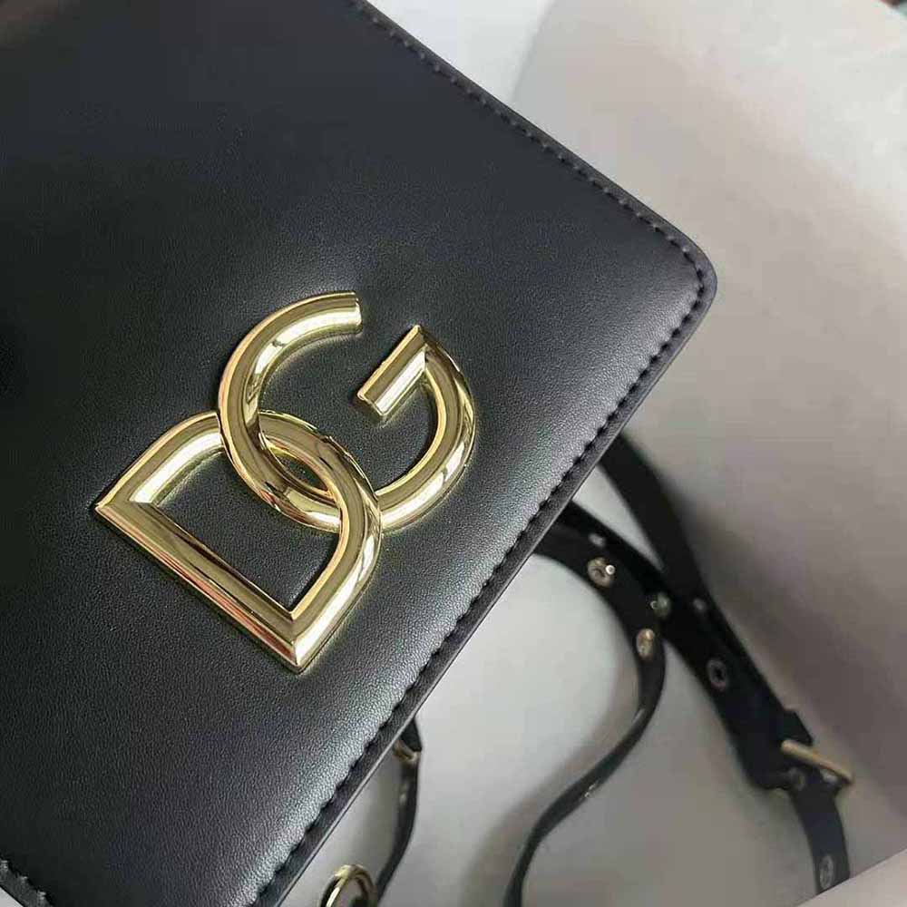 Dolce Gabbana D&G Women Calfskin Crossbody 3.5 Bag-Black 10 Dolce Gabbana D&G Women Calfskin Crossbody 3.5 Bag-Black - Image 10