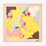 Fendi Women Show Foulard Multicolor Silk Foulard-Yellow